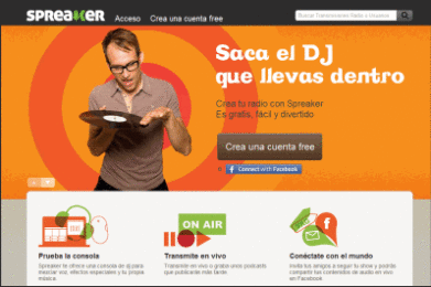 crea tu radio online con spreaker