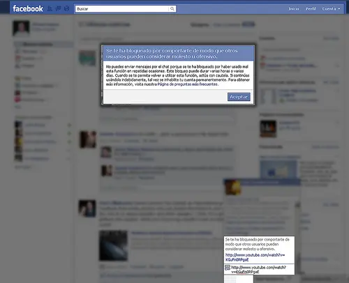 dejo de usar los mensajes en facebook