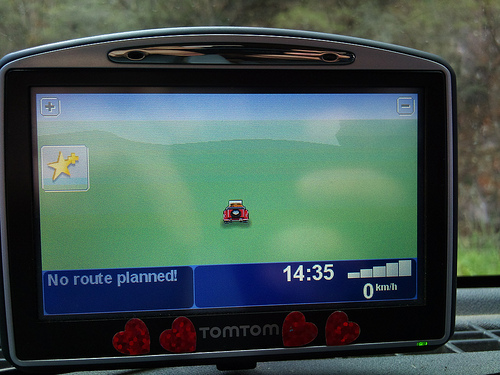 Satnav was no use most of the time