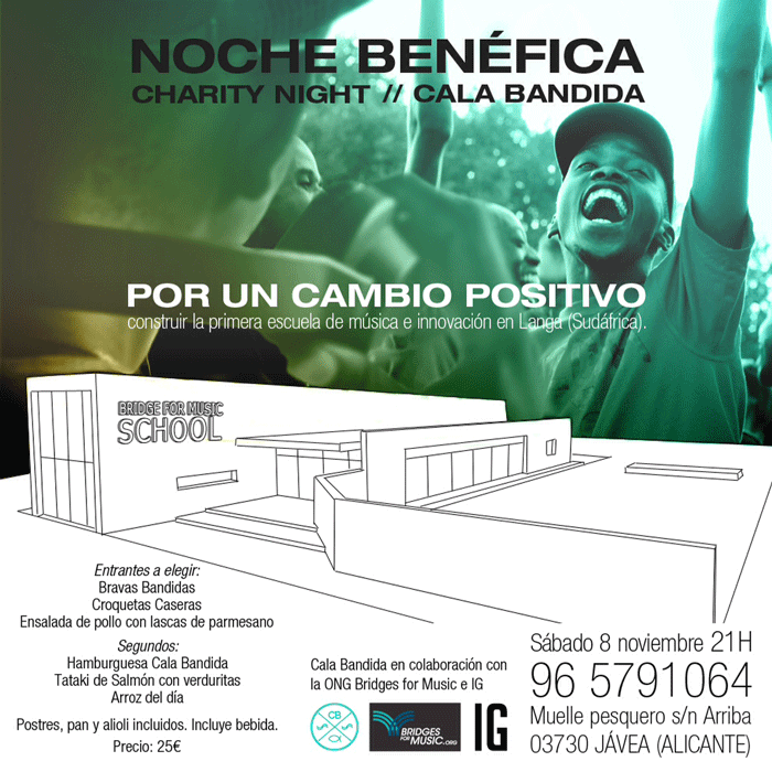 noche benefica cala bandida bridges for music