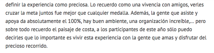 Isra García: “Competir en un Ironman es un auténtico máster en la vida y el deporte”