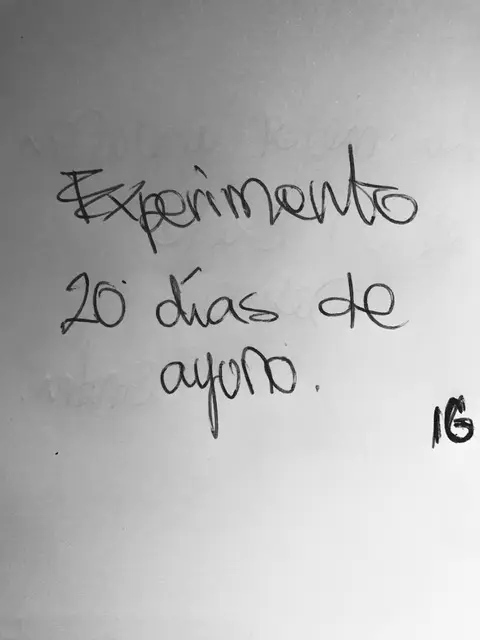 ayuno 20 días