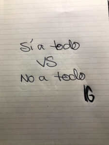 sí versus no