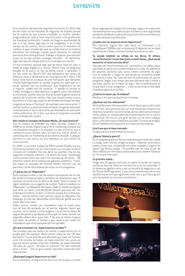 Entrevista revista la mas bonita