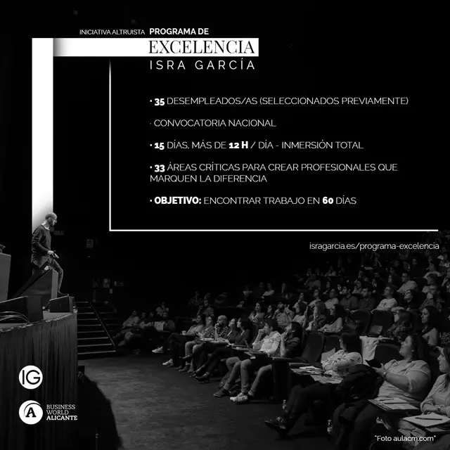 programa de excelencia Isra García para desempleados