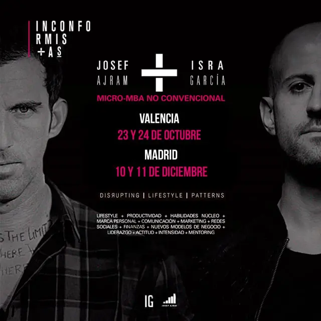 MBA de guerrilla Inconformistas, un curso con Isra García y Josef Ajram