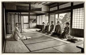 la meditación zen y zazen y la naturaleza buda
