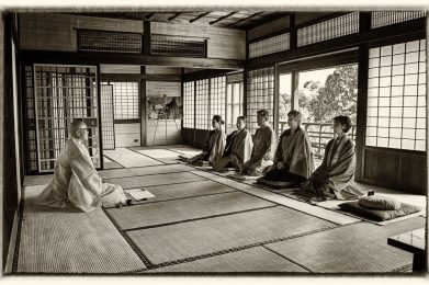 la meditación zen y zazen y la naturaleza buda