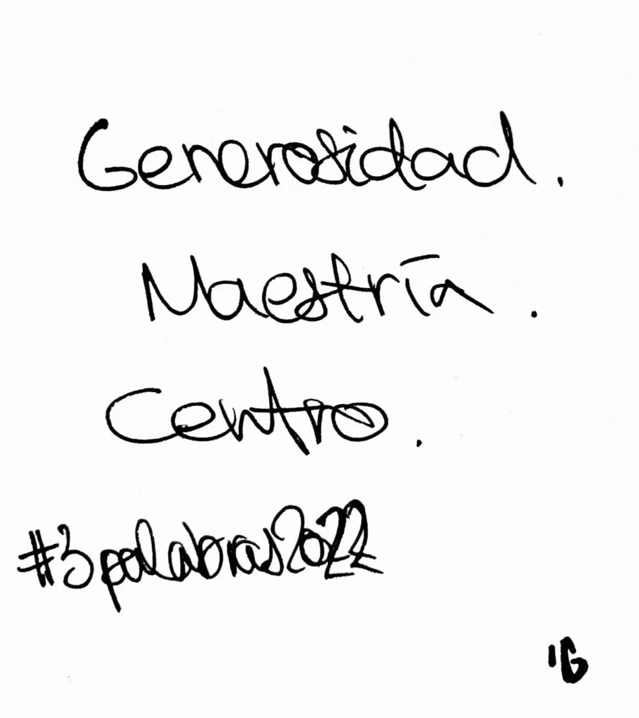 las tres palabras para 2022 de Isra García