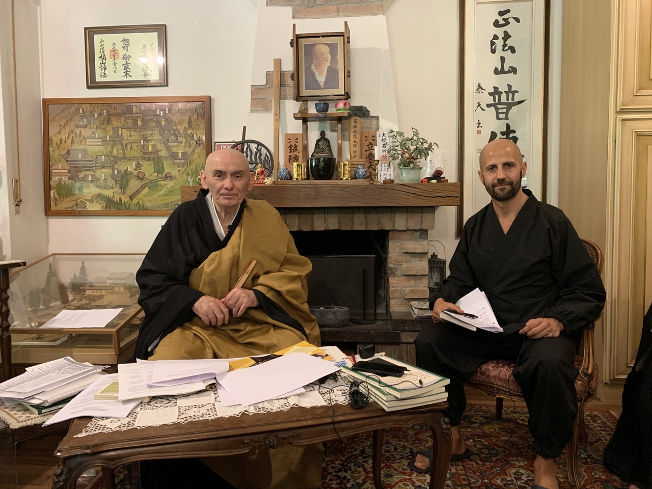 Taiten Guareschi Zen Master and Isra Garcia zen apprentice