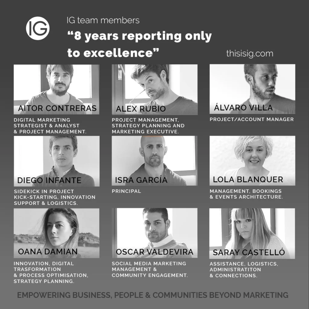 equipo agencia IG de marketing Isra Garcia