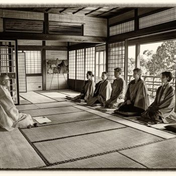 la meditación zen y zazen y la naturaleza buda