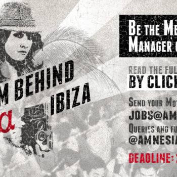 oferta de trabajo amnesia ibiza - isra garcía