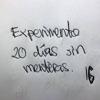 experimento 20 dias sin mentiras