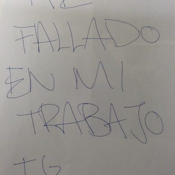 He fallado en mi trabajo - Isra garcía
