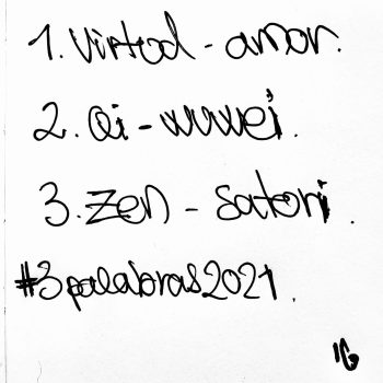 las tres palabras para 2021 - Isra Garcia