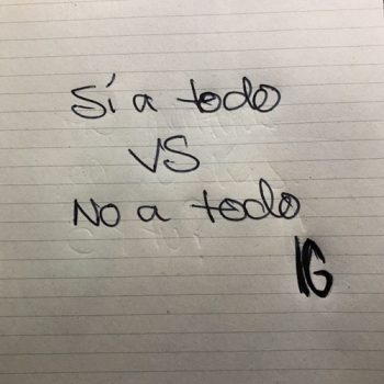 sí versus no