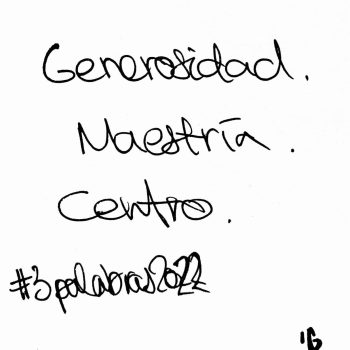 las tres palabras para 2022 de Isra García